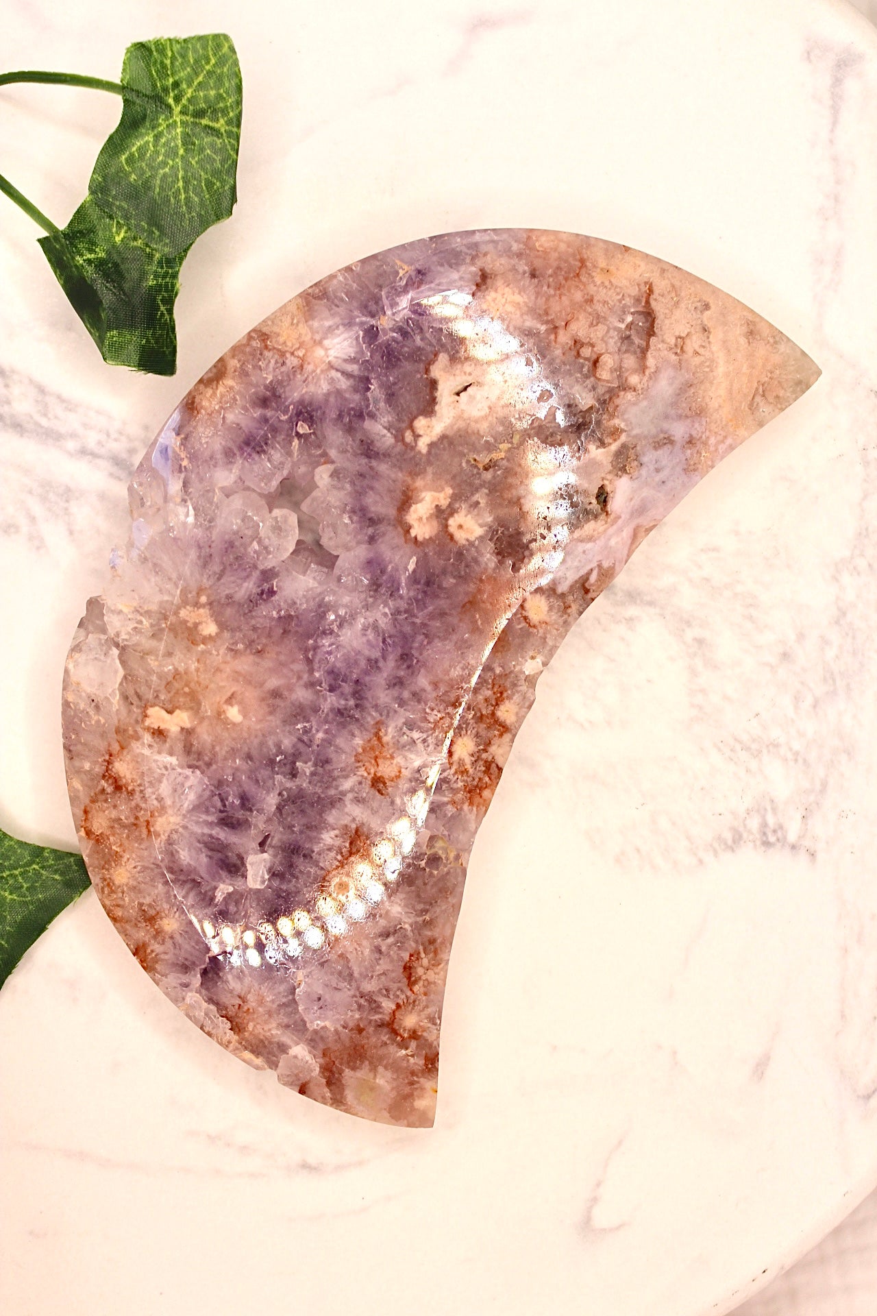 Flower Agate Moon