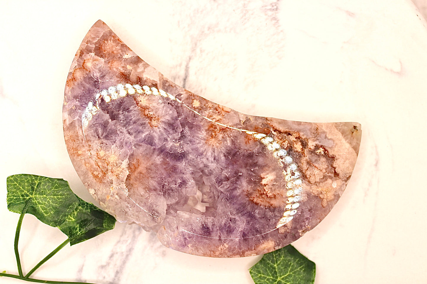 Flower Agate Moon