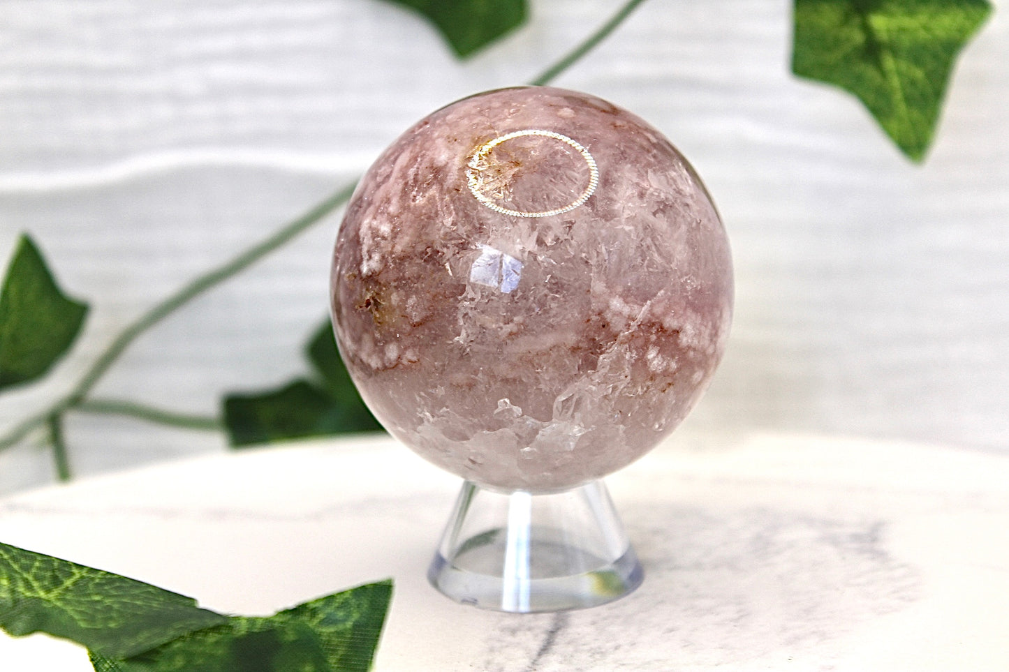 Flower Agate Sphere