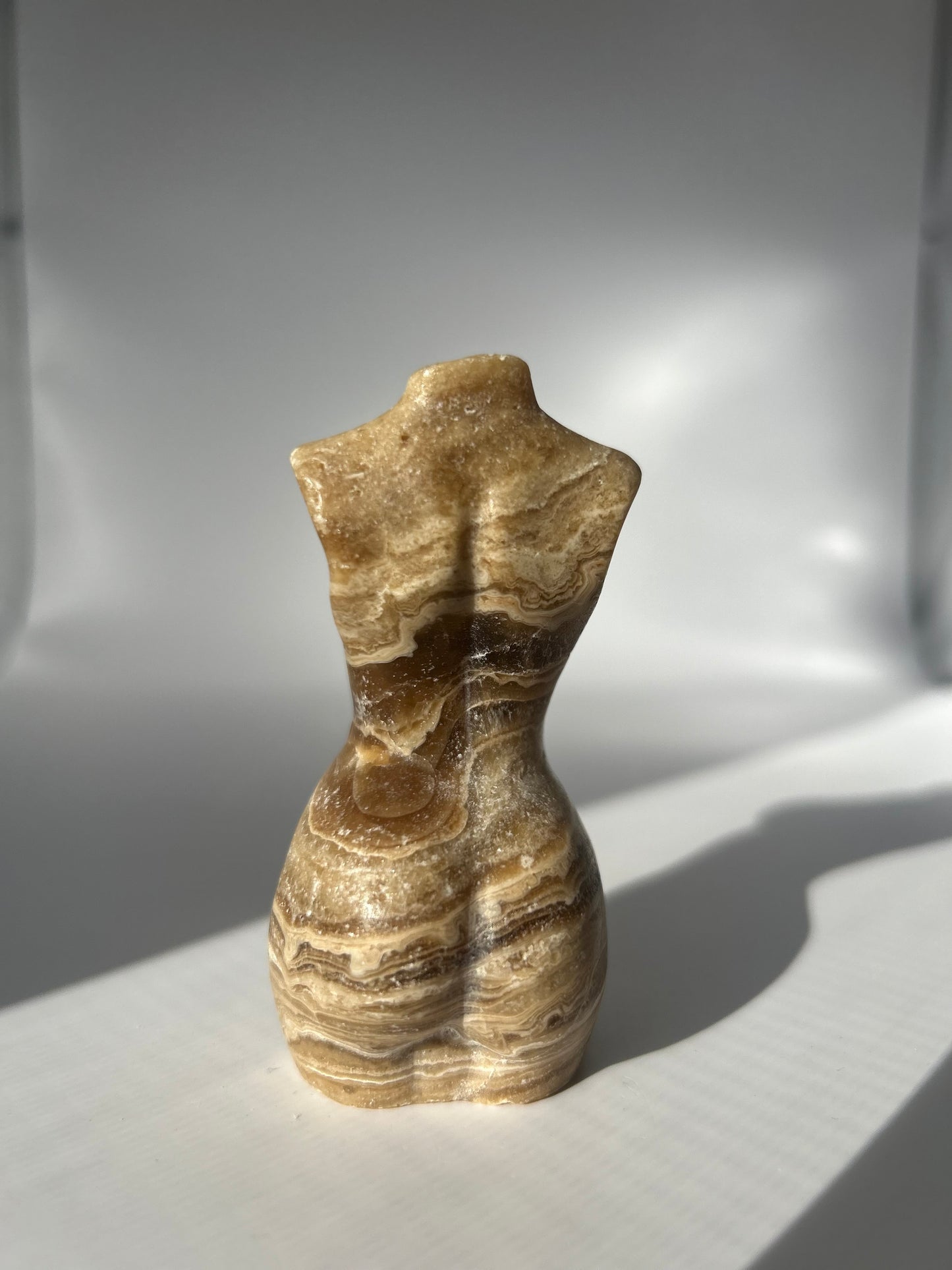 Amber Calcite Goddess Body