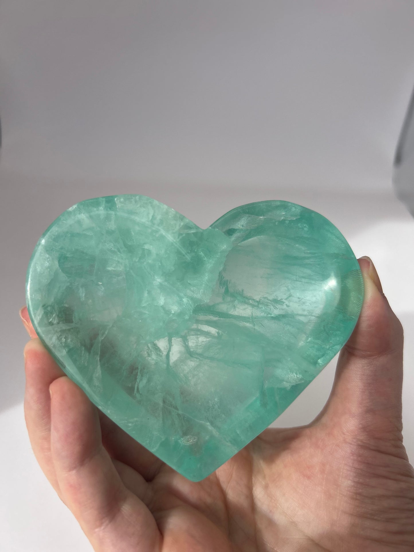 Green Fluorite Heart Bowl