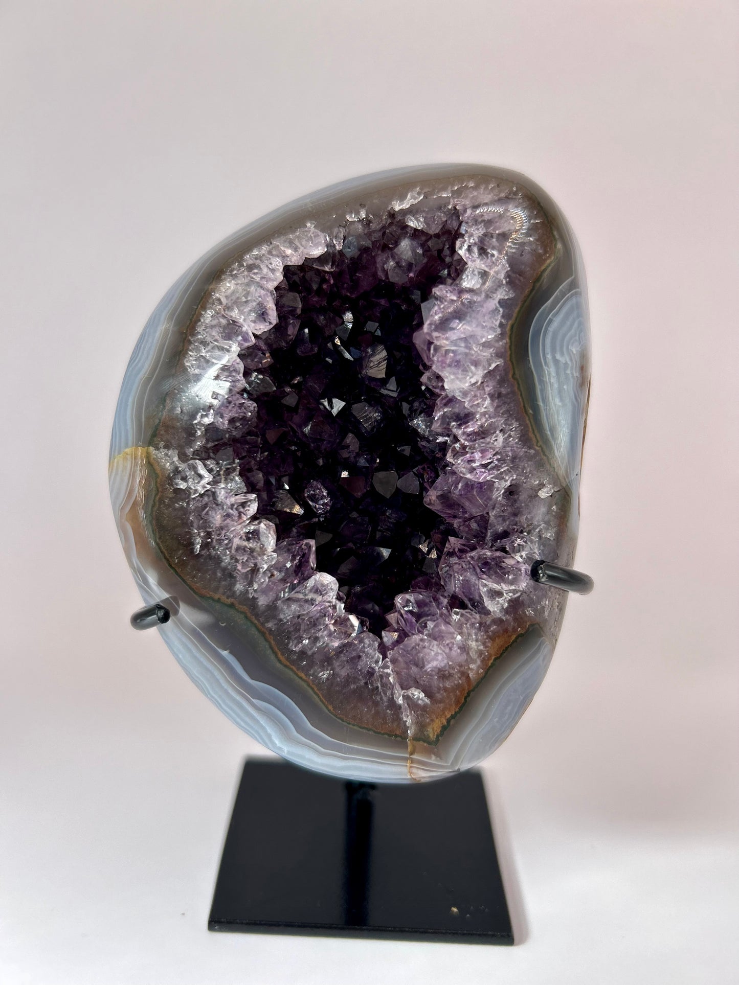 Banded Agate Amethyst Freeform