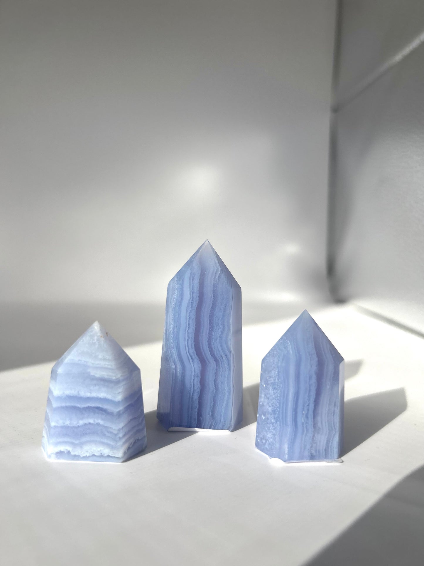 Blue Lace Agate Tower