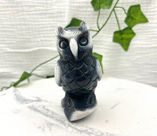 Orca Agate Owl