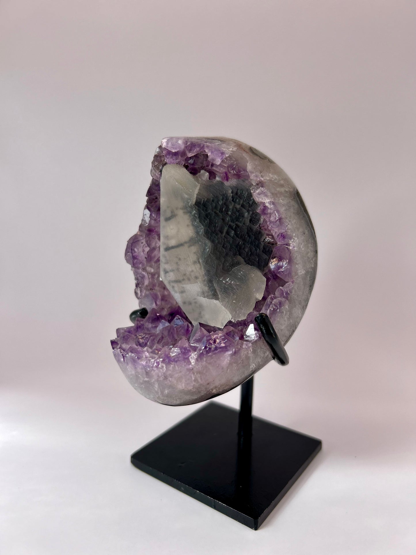 Amethyst Freeform with Calcite