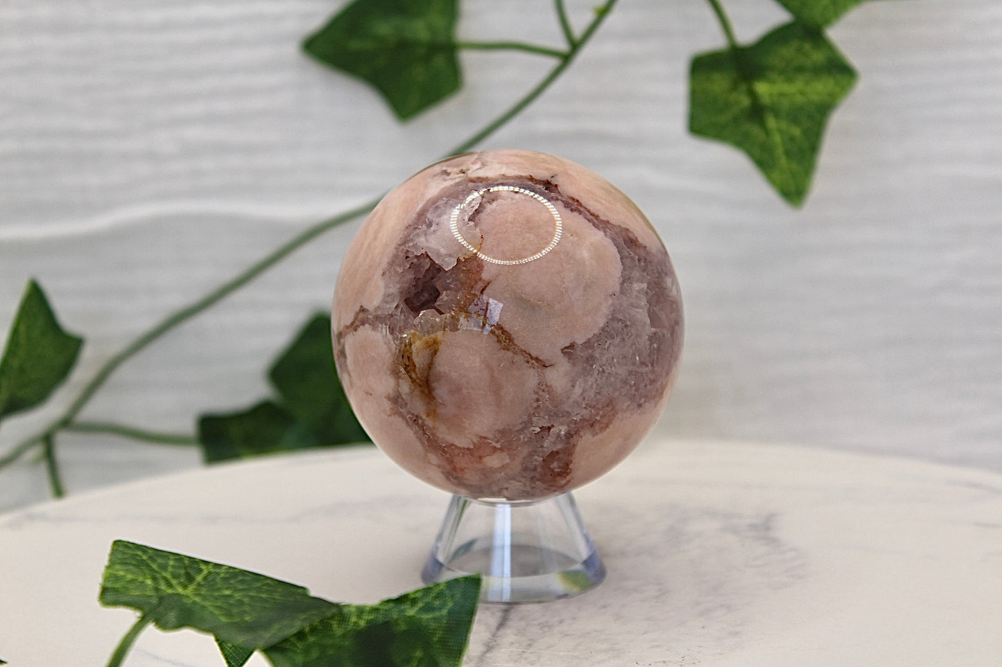 Flower Agate Sphere