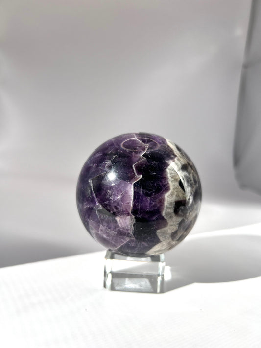 Chevron Amethyst Sphere